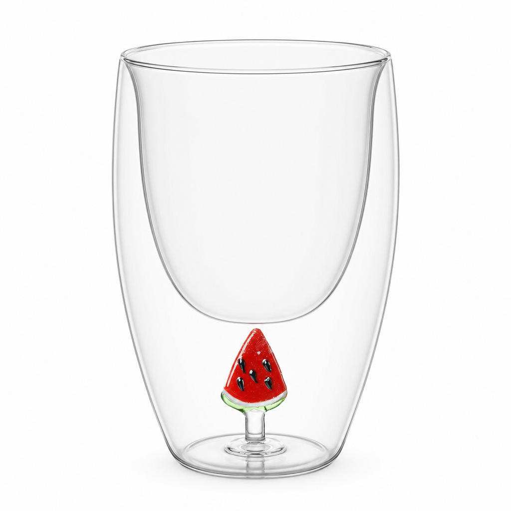 Custom Double Wall Glass Cup with 3D Lemon Figurine – Premium Insulated Tumbler - Image 4