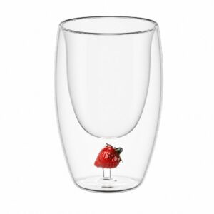 Custom Double-Wall Glass Cup with 3D Inner Decoration