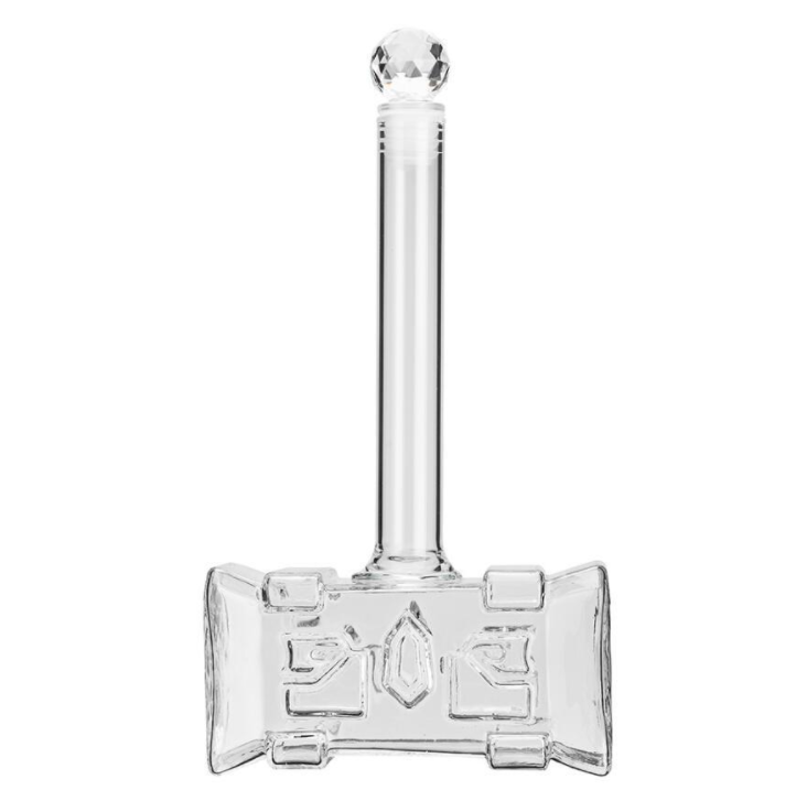 Custom Hammer-Shaped Glass Liquor Bottle Decanter - Image 4