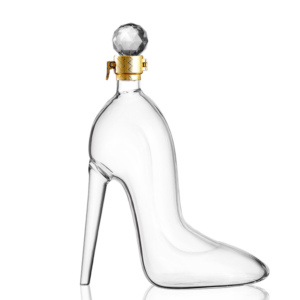 750ml High Borosilicate Glass High Heel Liquor Bottle Decanter
